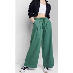 wild fable Green Wide Leg Flare Jeans